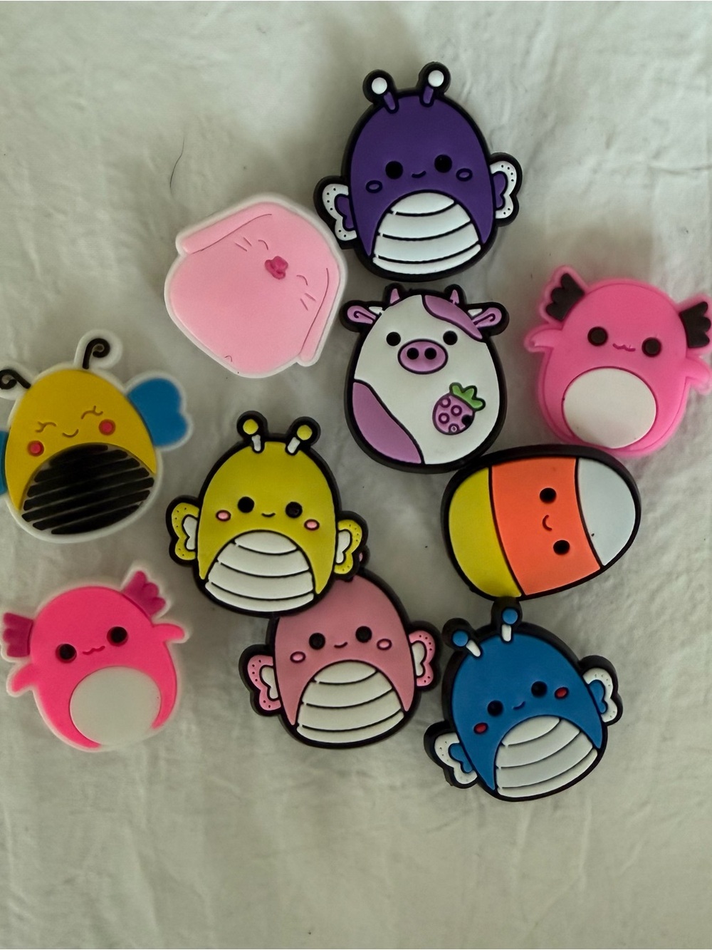 Assorted Squishamallow Jibbitz Crocs Cute Kids Shoe Charms Pack